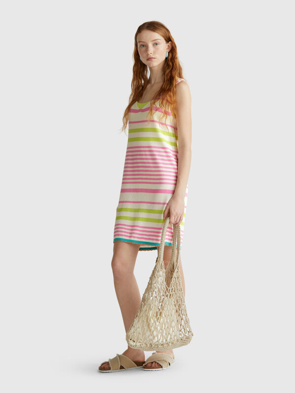Striped knit dress Women