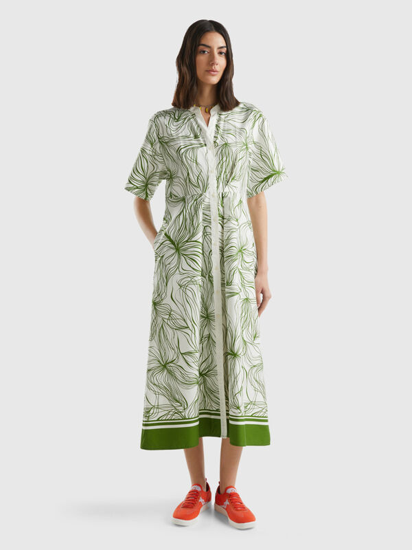 Long shirt dress in sustainable viscose blend Women
