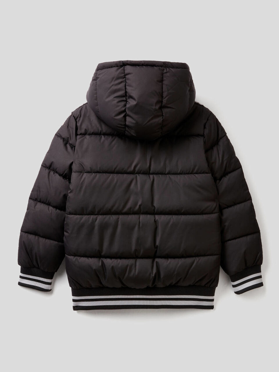 Padded jacket with zip and hood image number 2