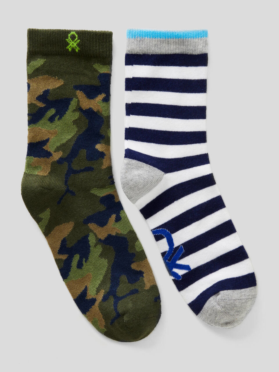 Two pairs of patterned socks image number 1