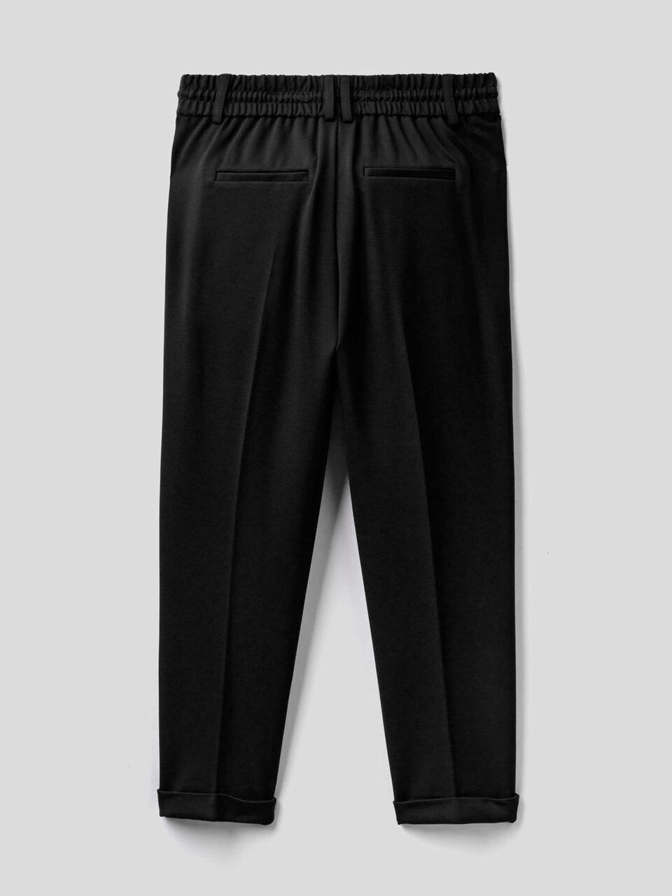 Trousers with drawstring and cuff image number 2