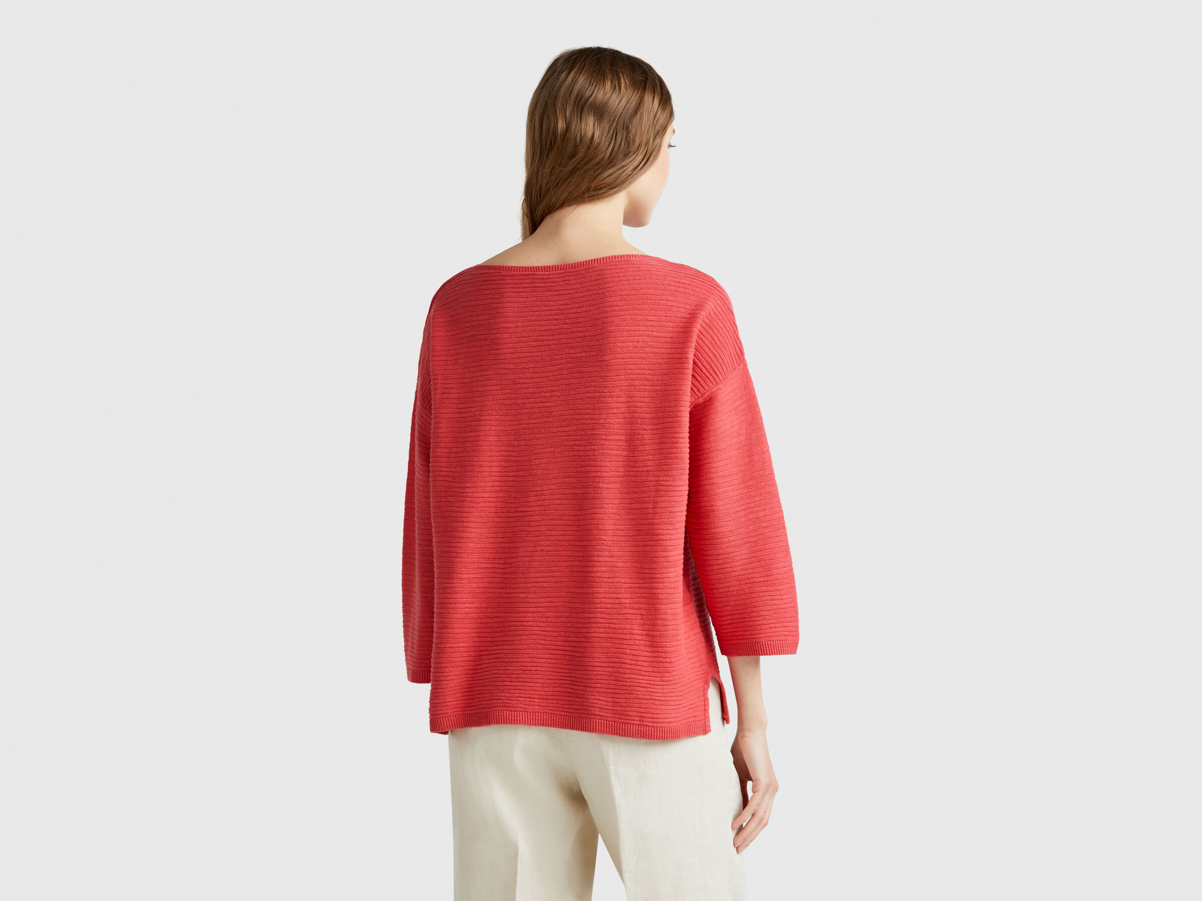 BOAT-NECK SWEAT.L/S Women image number 1