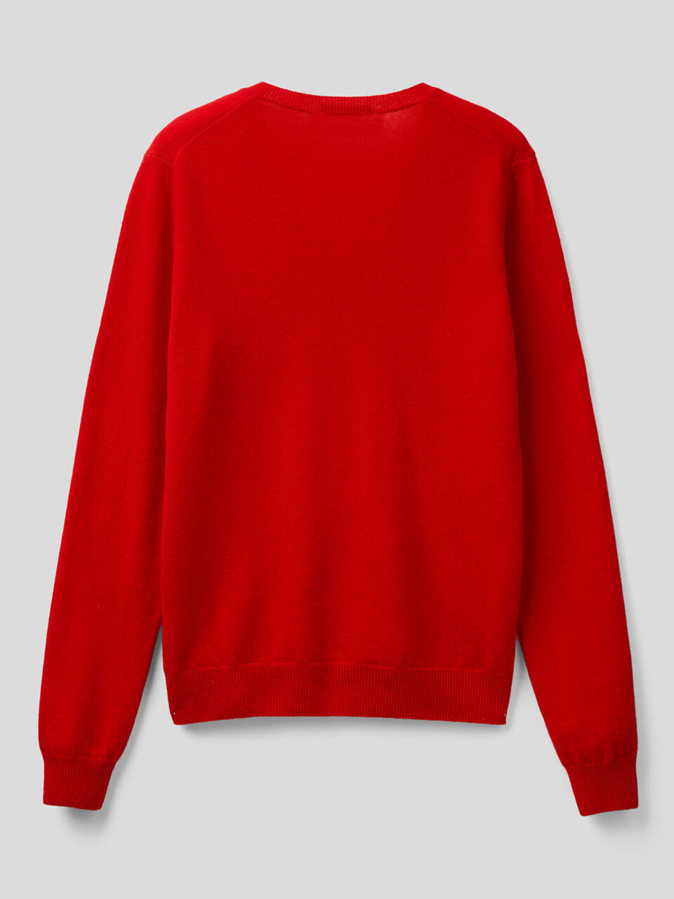 V-neck sweater in pure virgin wool image number 2