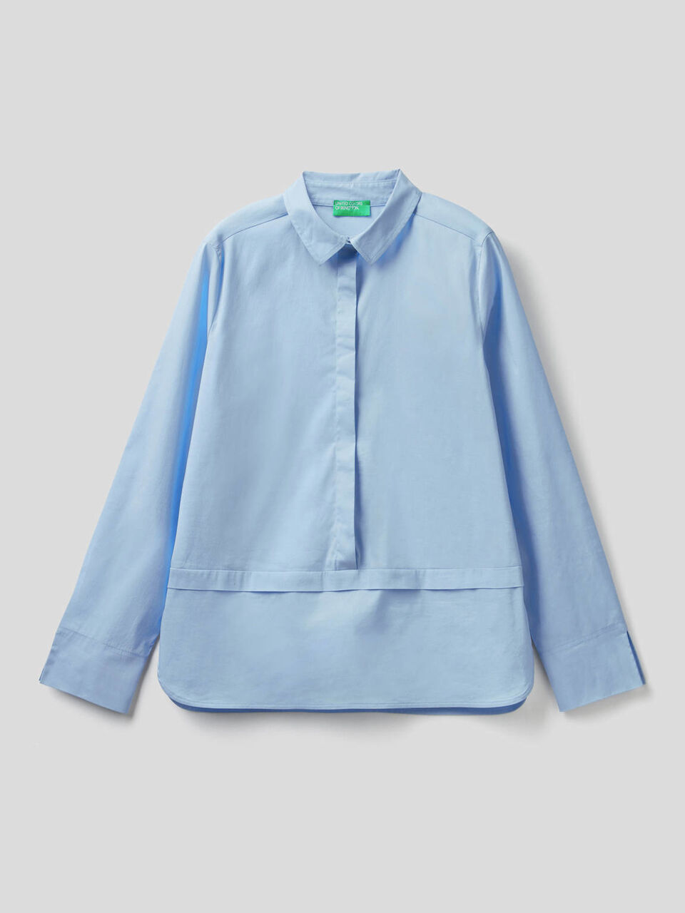 Shirt with collar and slits image number 1