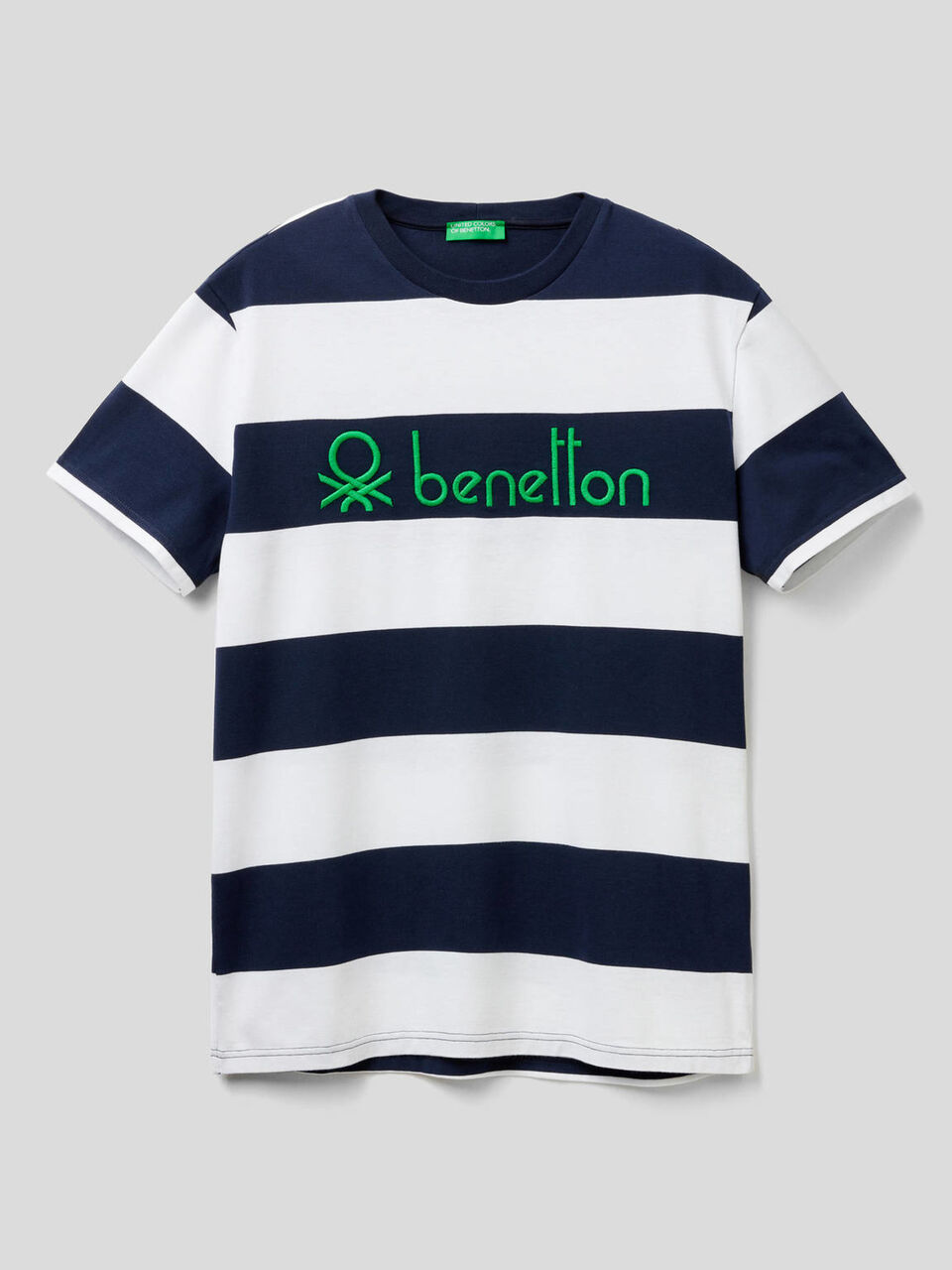 Striped t-shirt in 100% organic cotton image number 1