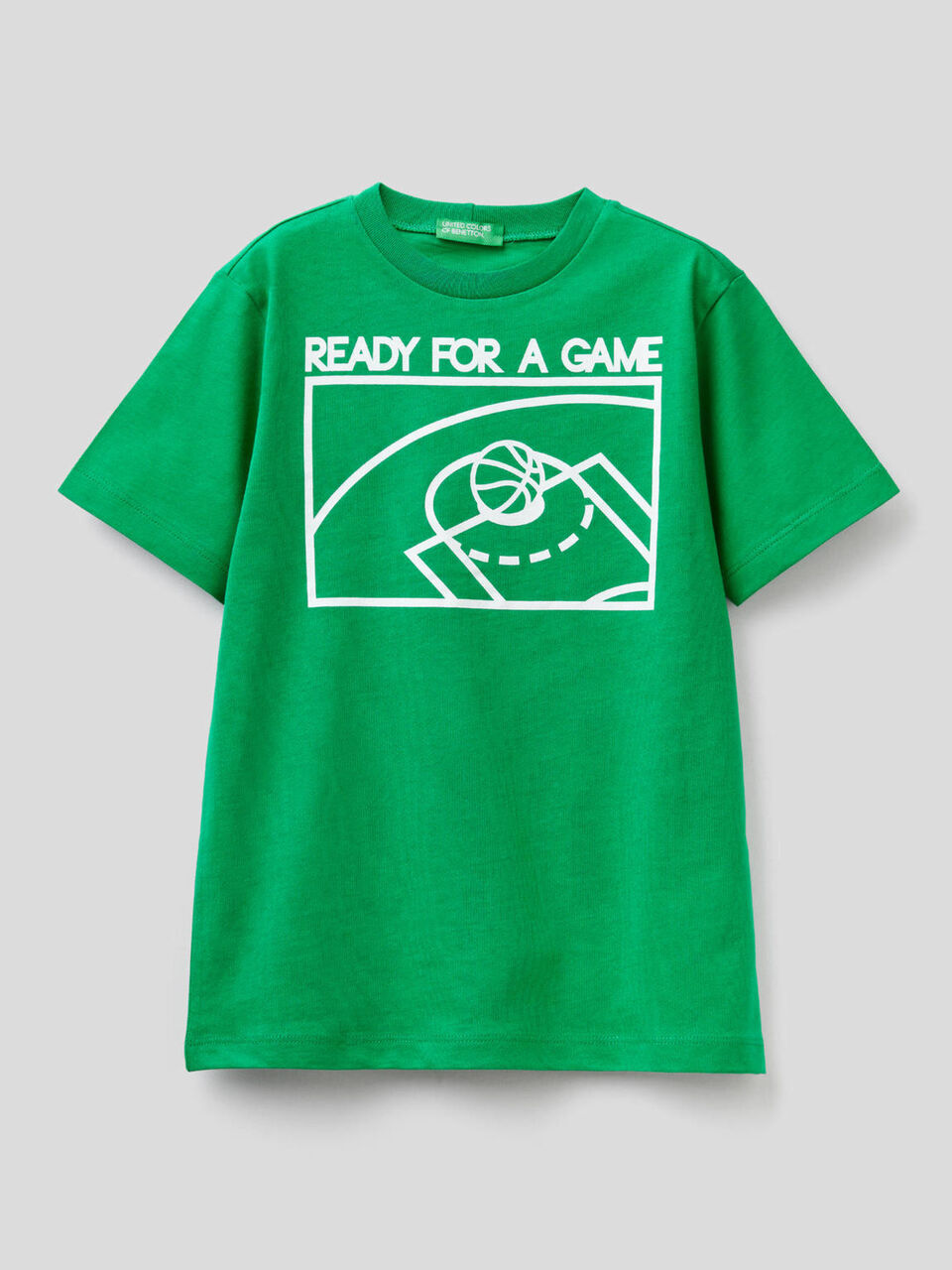 Pure cotton t-shirt with print image number 1