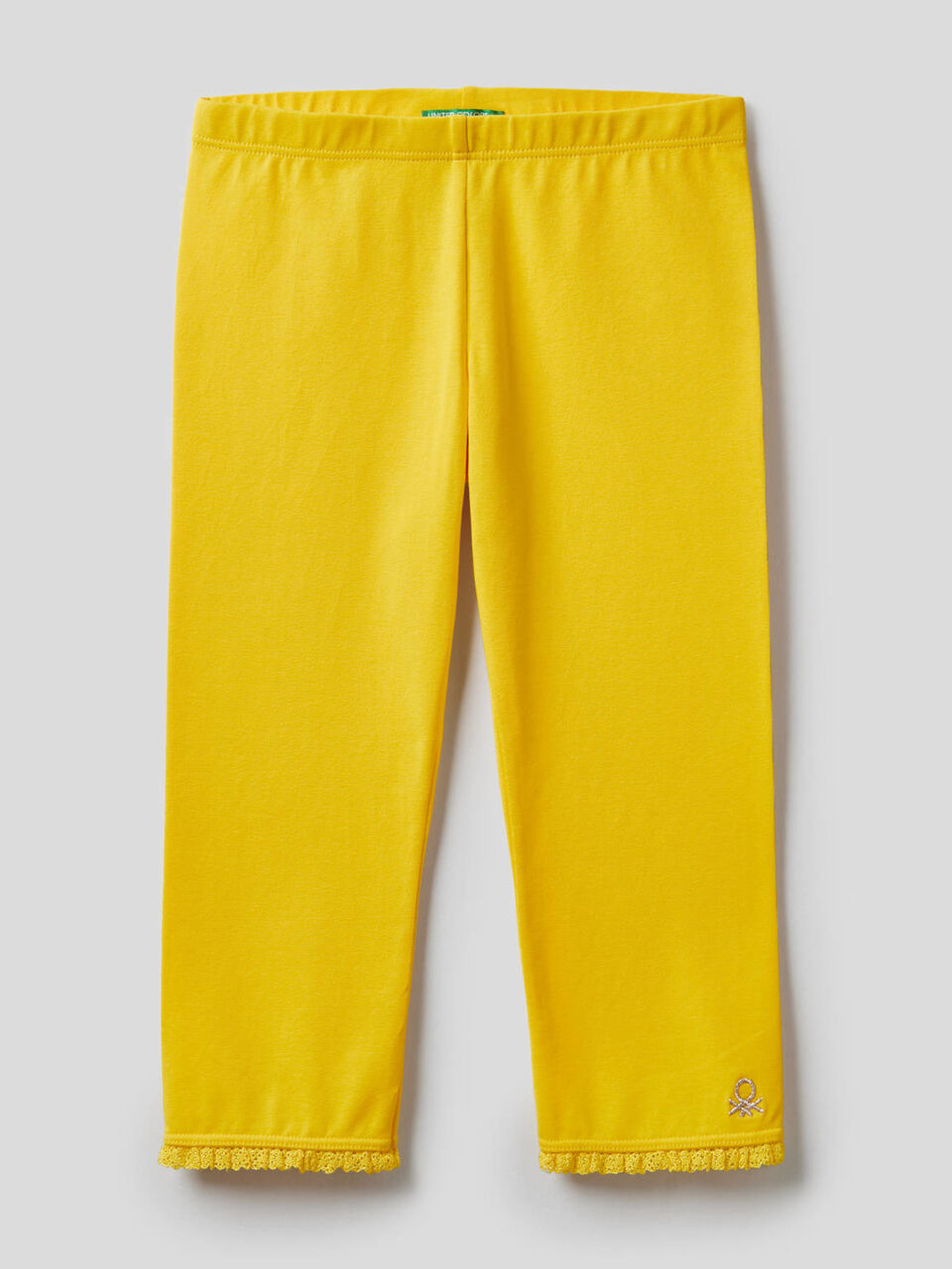 3/4 leggings in stretch cotton image number 1