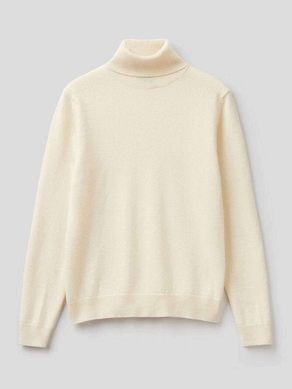 Turtleneck sweater in pure virgin wool image number 1