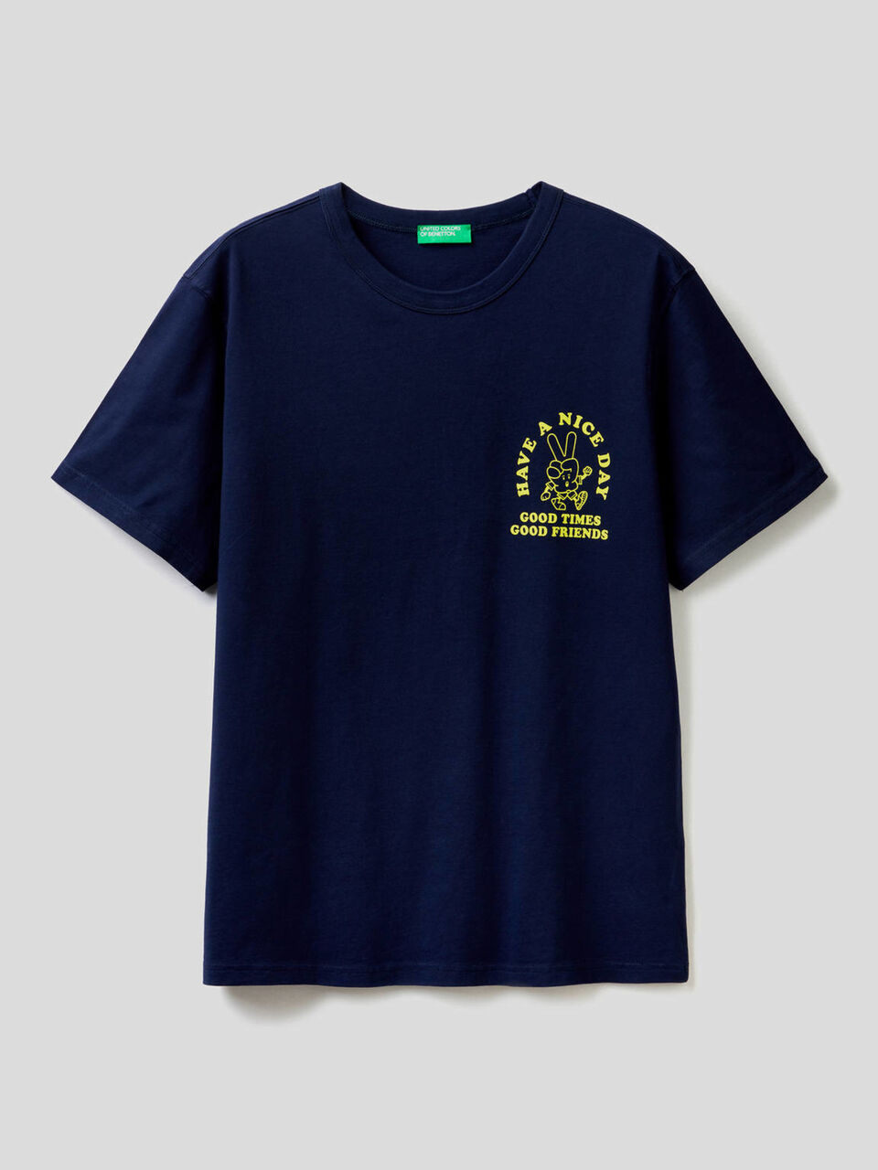 Pure cotton t-shirt with print image number 1