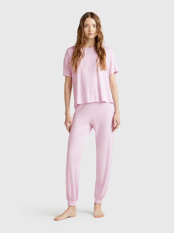 Trousers in stretch Modal Women
