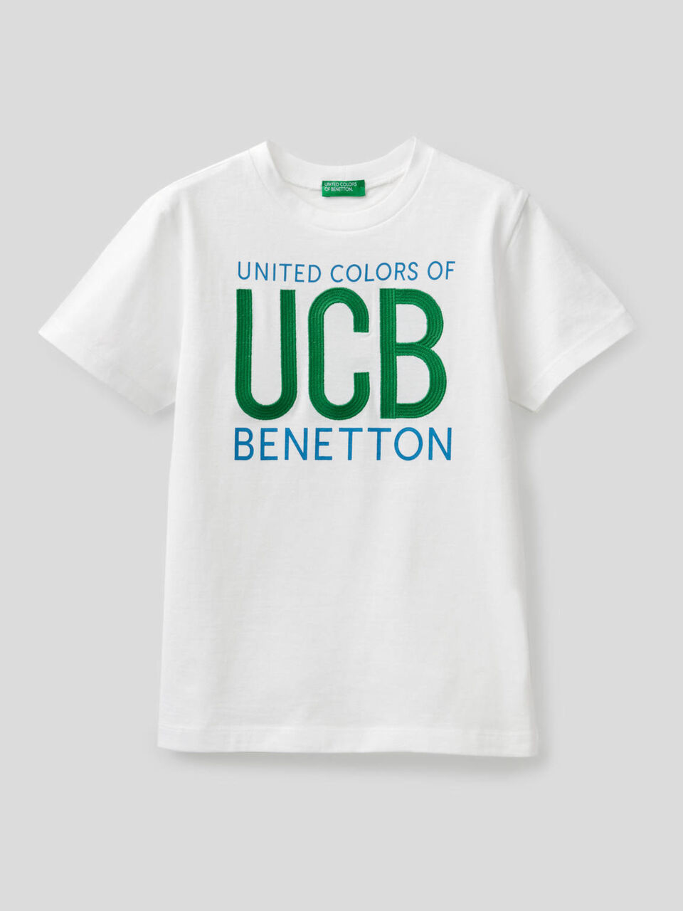 100% cotton t-shirt with embroidered logo image number 1