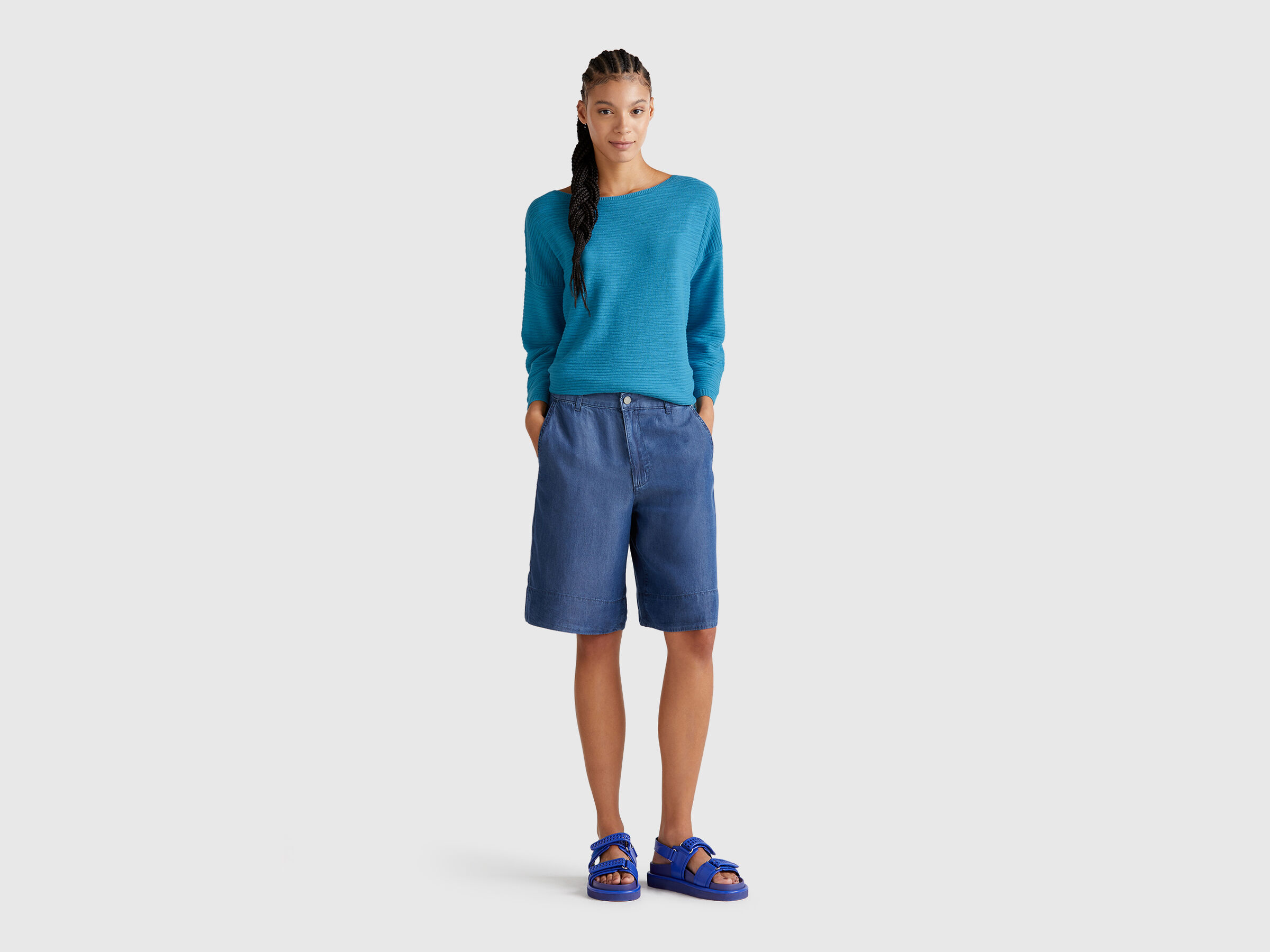 BOAT-NECK SWEAT.L/S Women image number 2