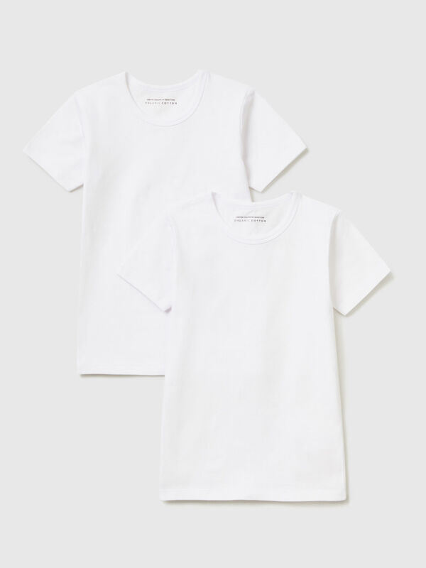 Two stretch organic cotton t-shirts Junior Boy