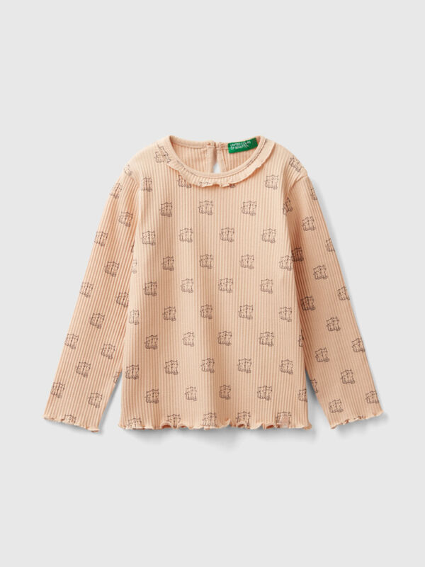 T-shirt with rouched collar Junior Girl