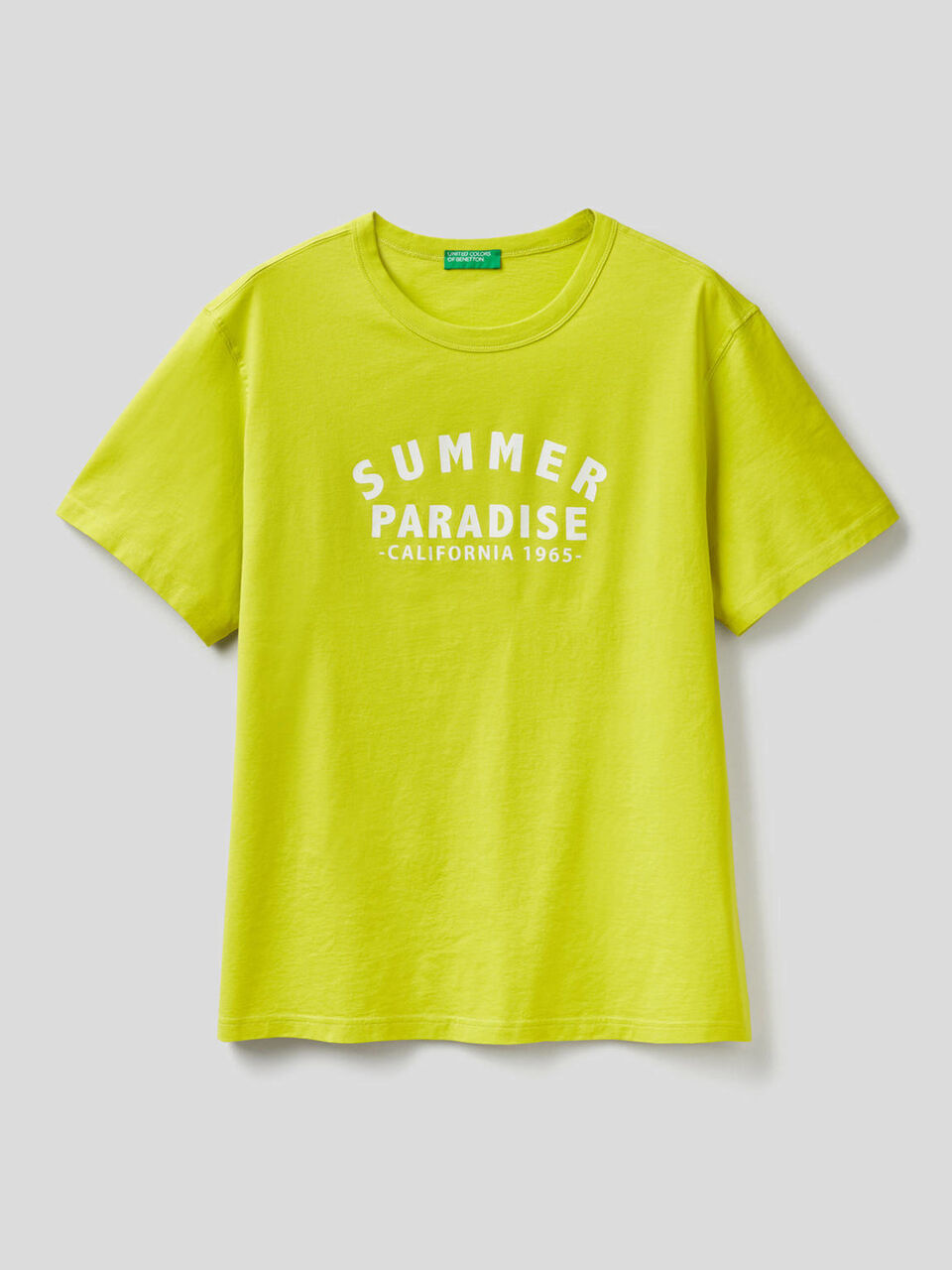 Pure cotton t-shirt with print image number 1