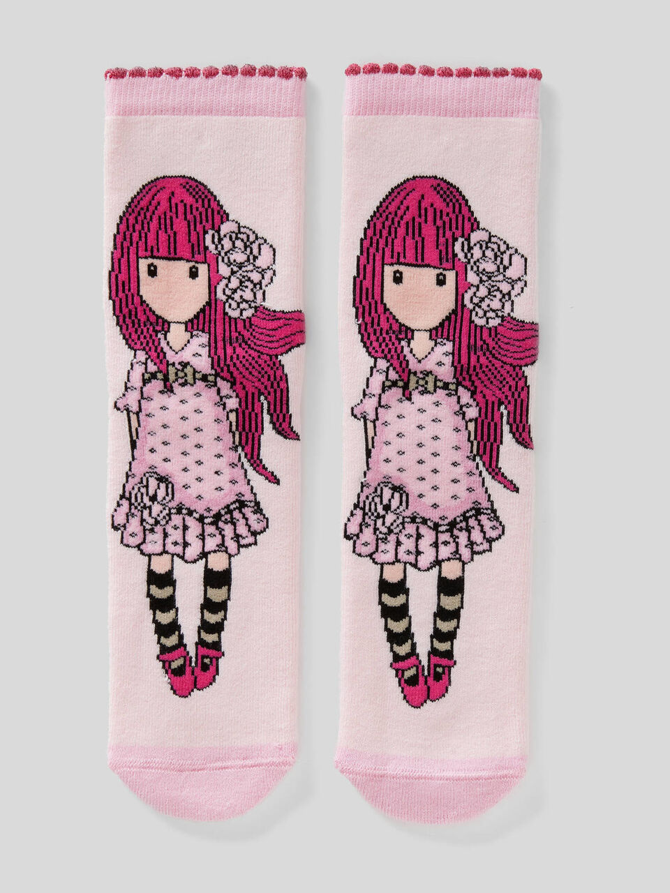 Non-slip socks with Gorjuss graphics image number 1