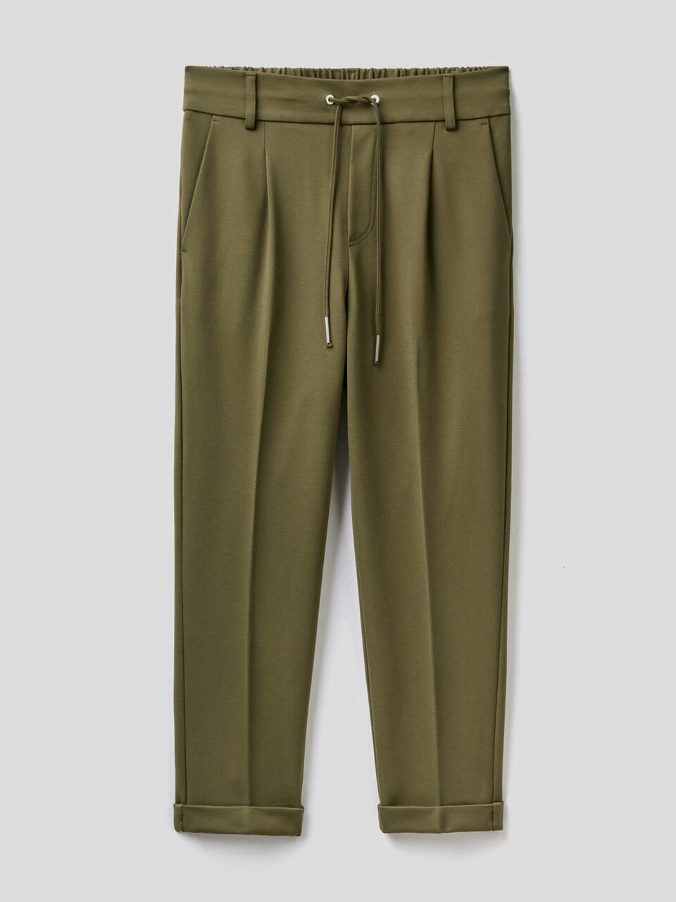 Trousers with drawstring and cuff image number 1