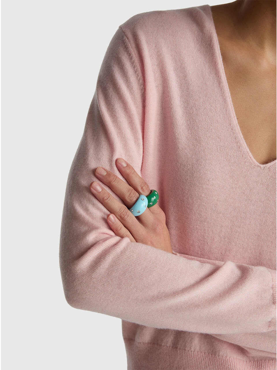 V NECK SWEATER L/S Women image number null