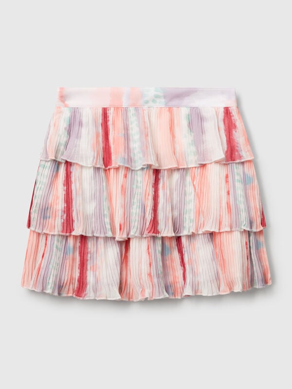 Pleated skirt with print Junior Girl