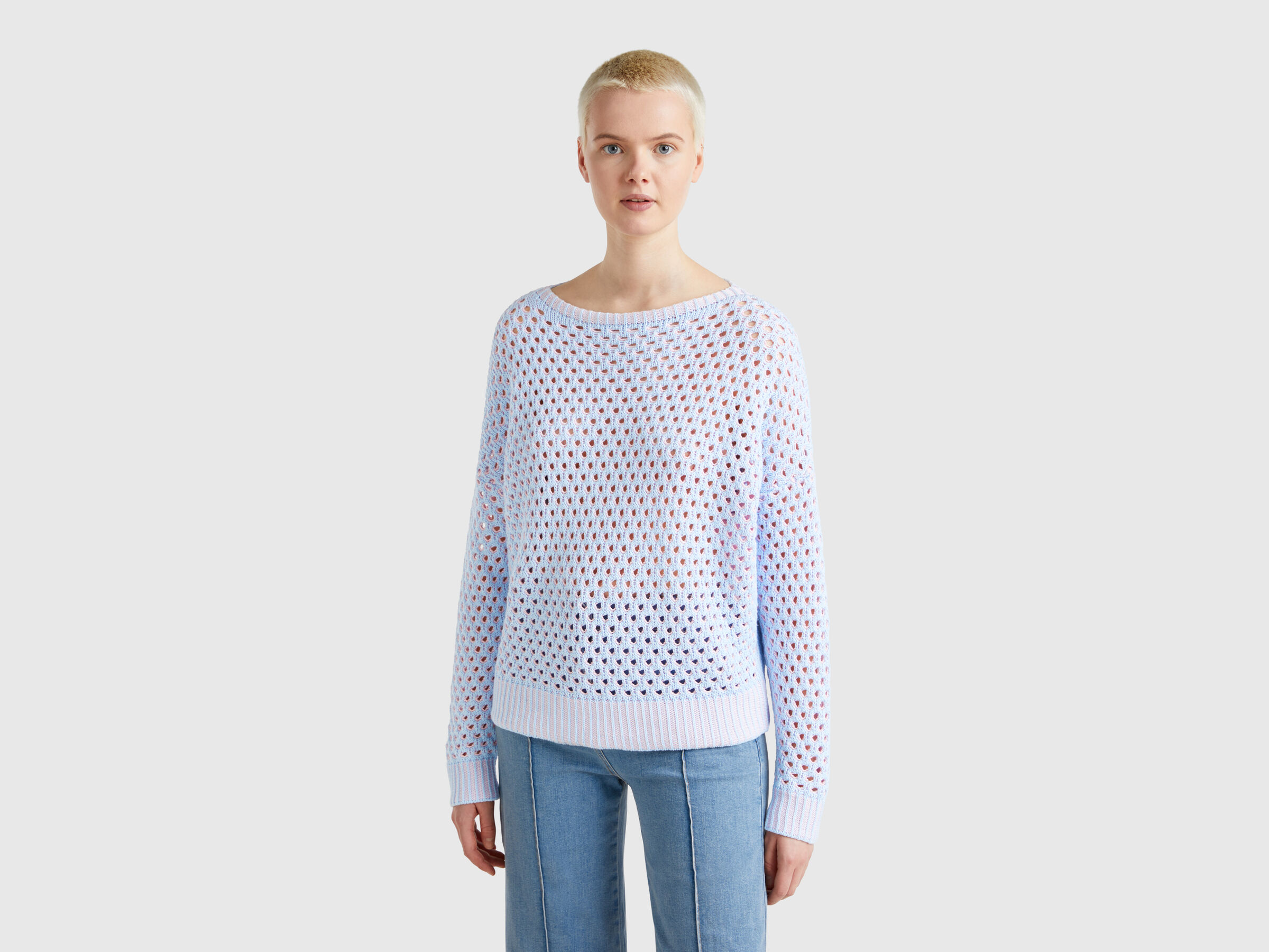 BOAT-NECK SWEAT.L/S Women image number 0