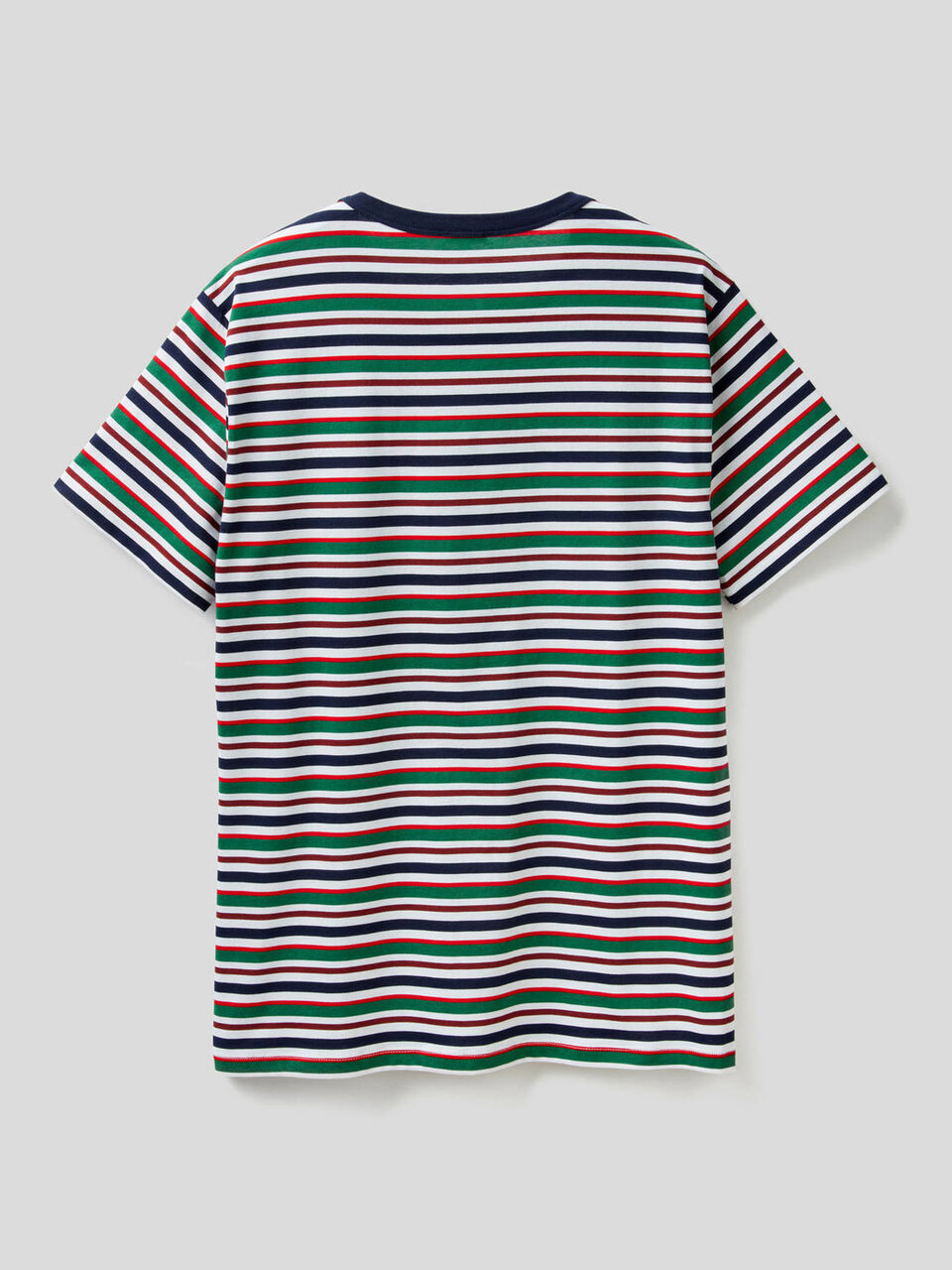 Striped t-shirt in pure cotton image number 2