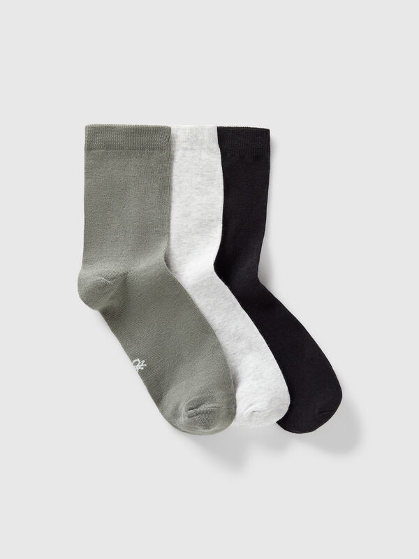 Three pack of cotton socks