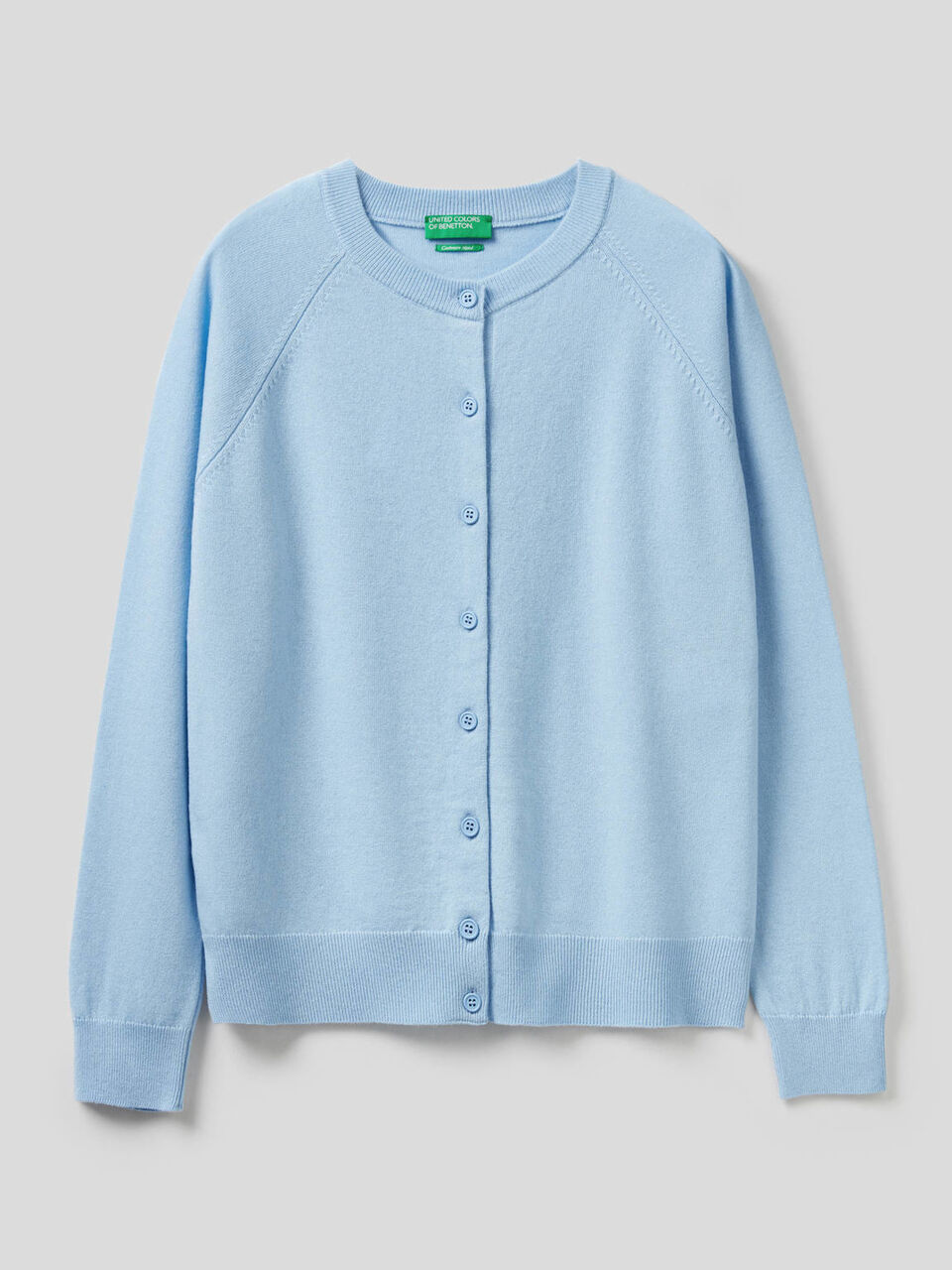 Crew neck in cashmere and wool blend image number 1