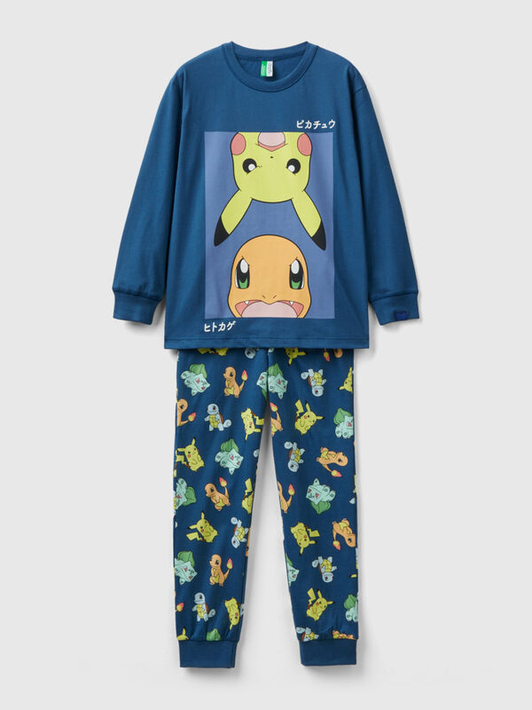 Warm pyjamas with Pokémon print