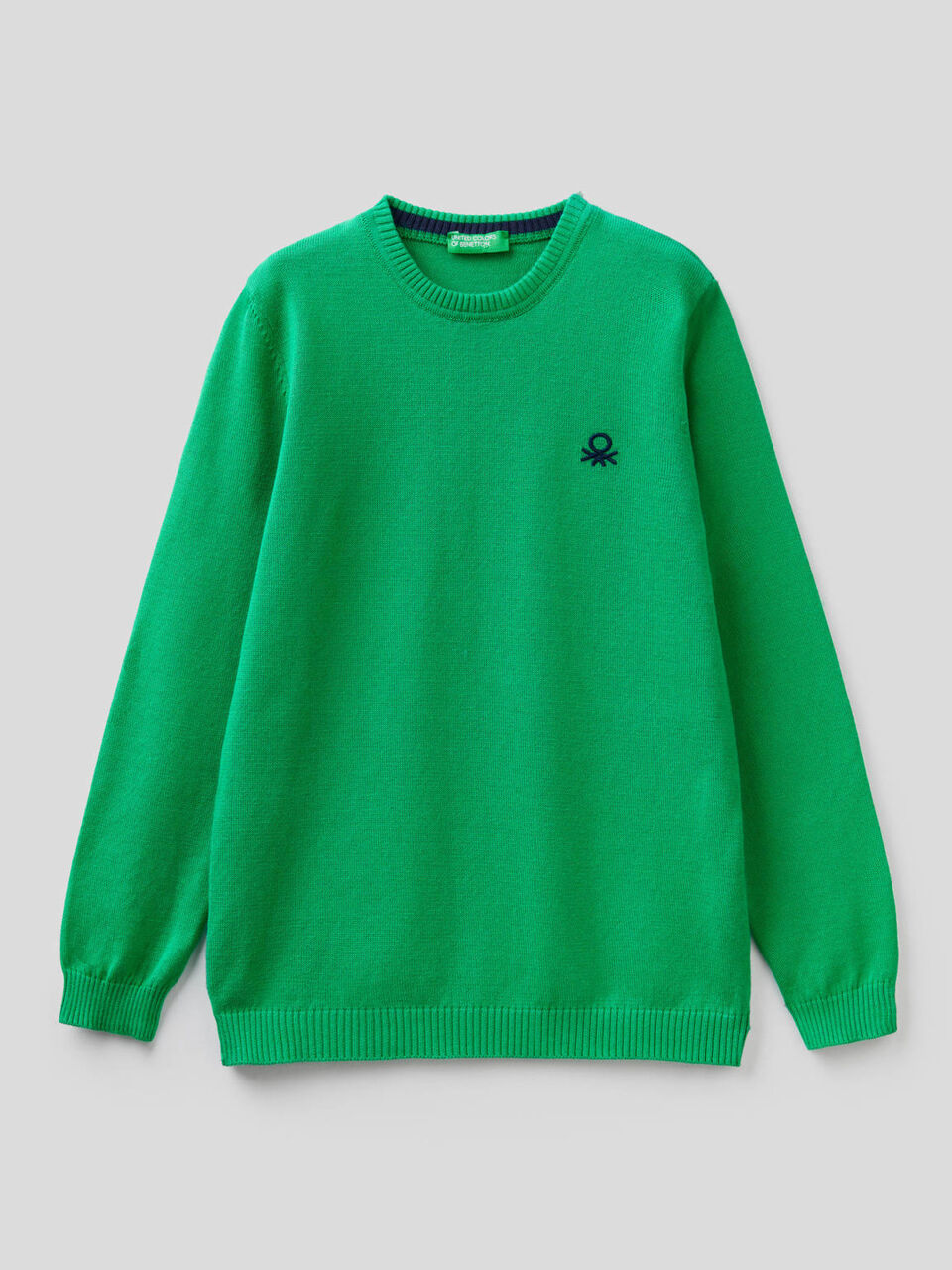 Pure cotton sweater with logo image number 1