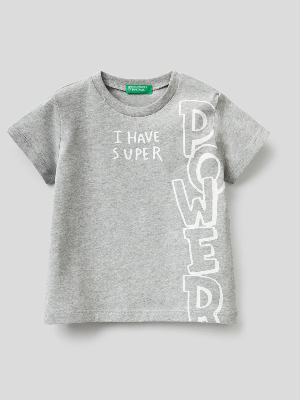 Cotton t-shirt with slogan image number 1
