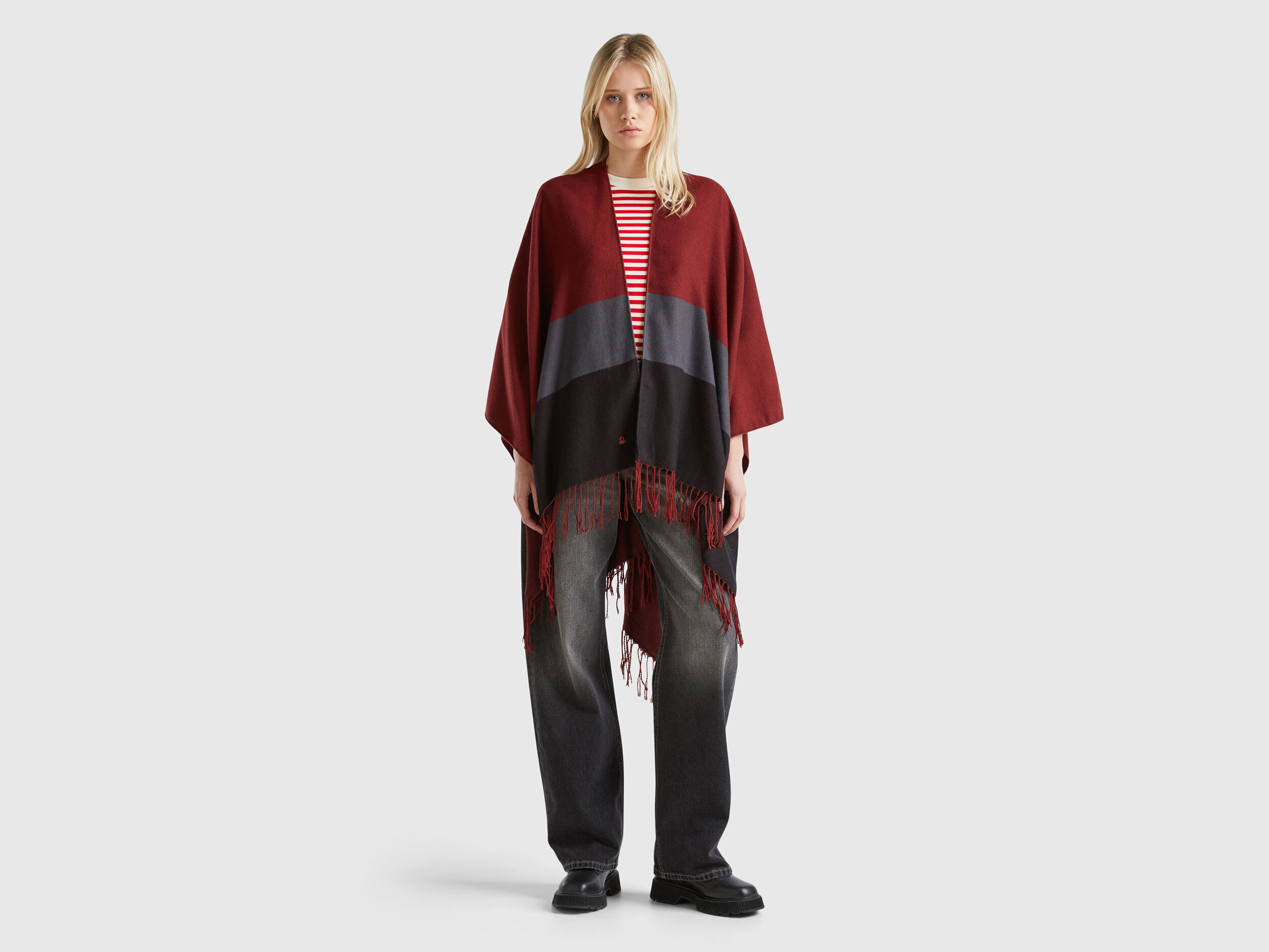 Women's winter poncho coat on sale