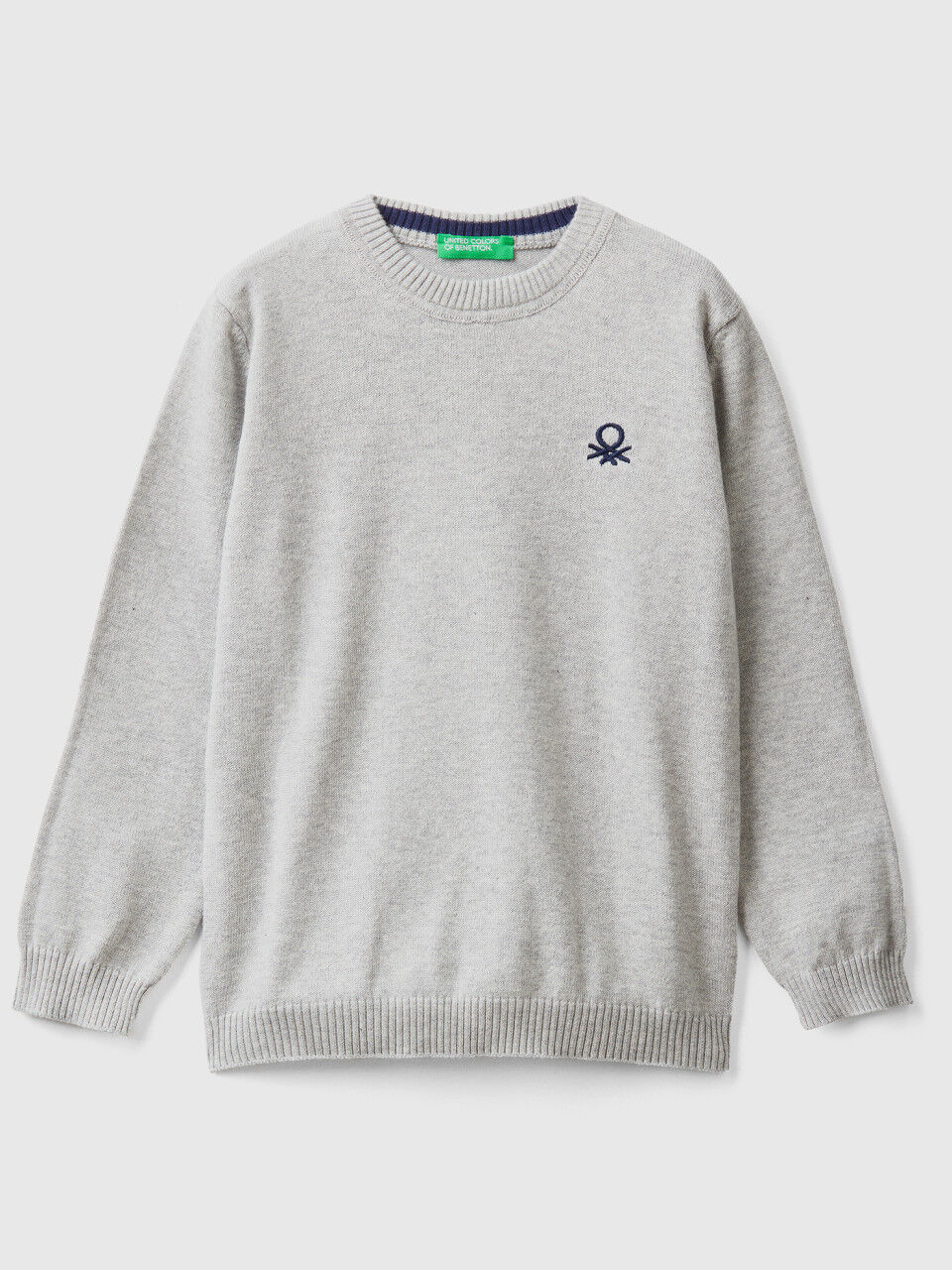 Regular fit sweater in 100% cotton