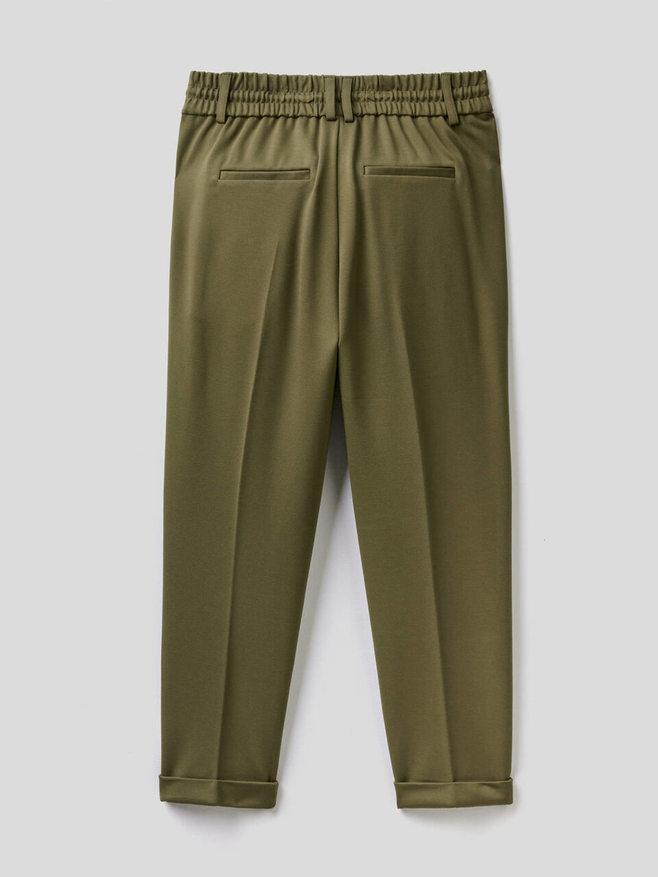 Trousers with drawstring and cuff image number 2