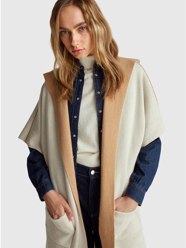 Reversible open coat Women