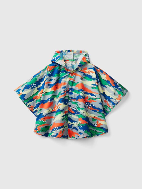 Patterned rain poncho Junior Boy