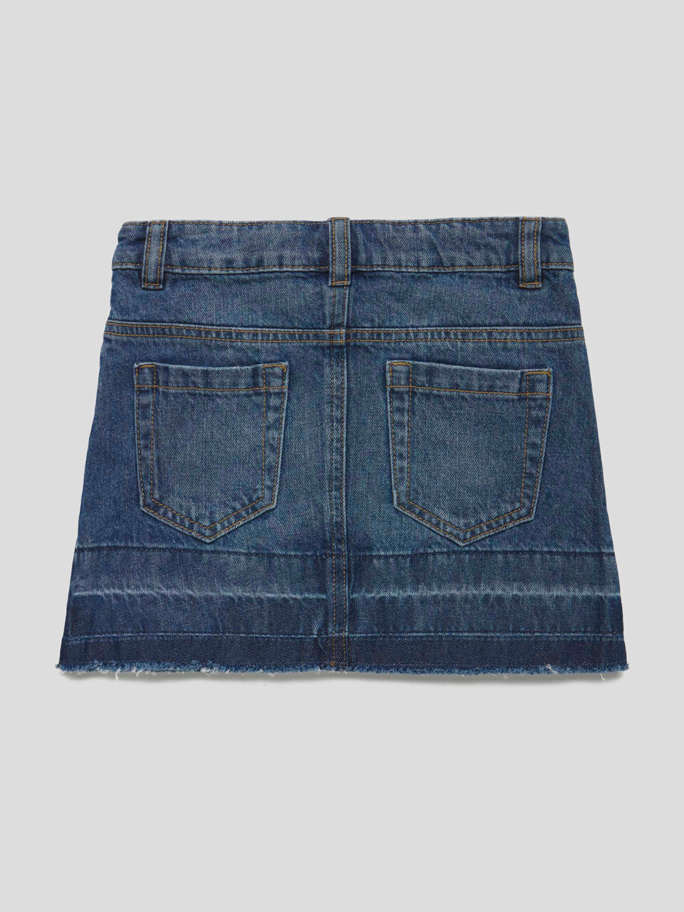 Denim skirt with tears image number 2