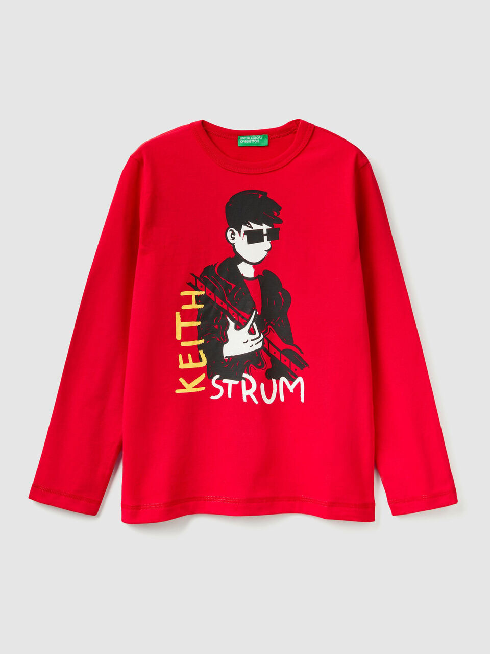 T-shirt with rock 'n' roll print image number 1