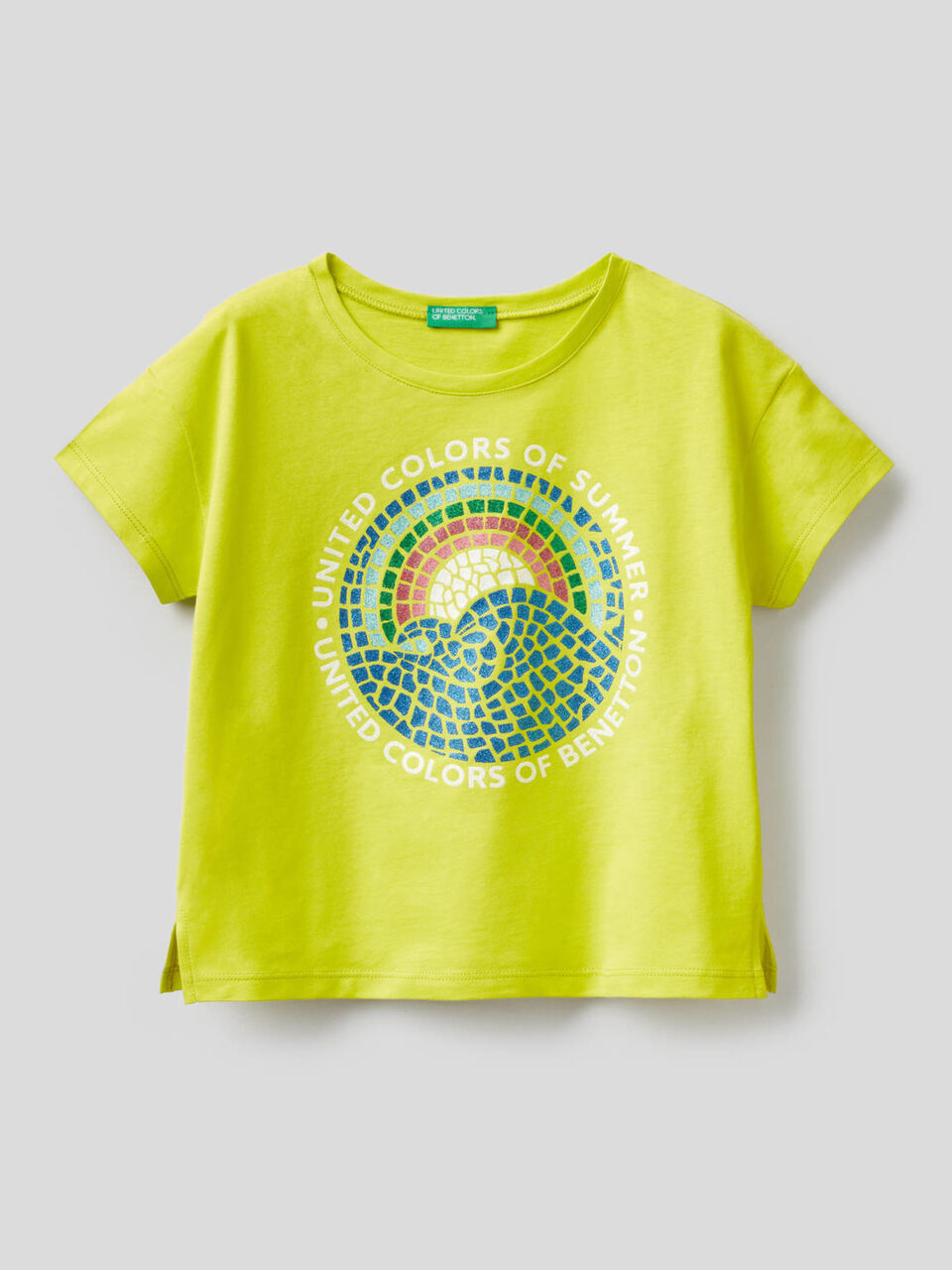 T-shirt with glitter print image number 1