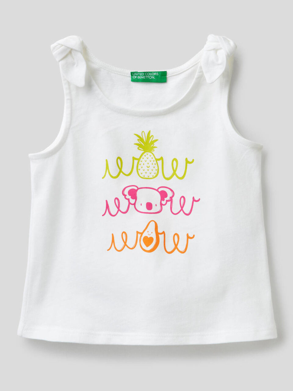 Tank top with print and bows image number 1