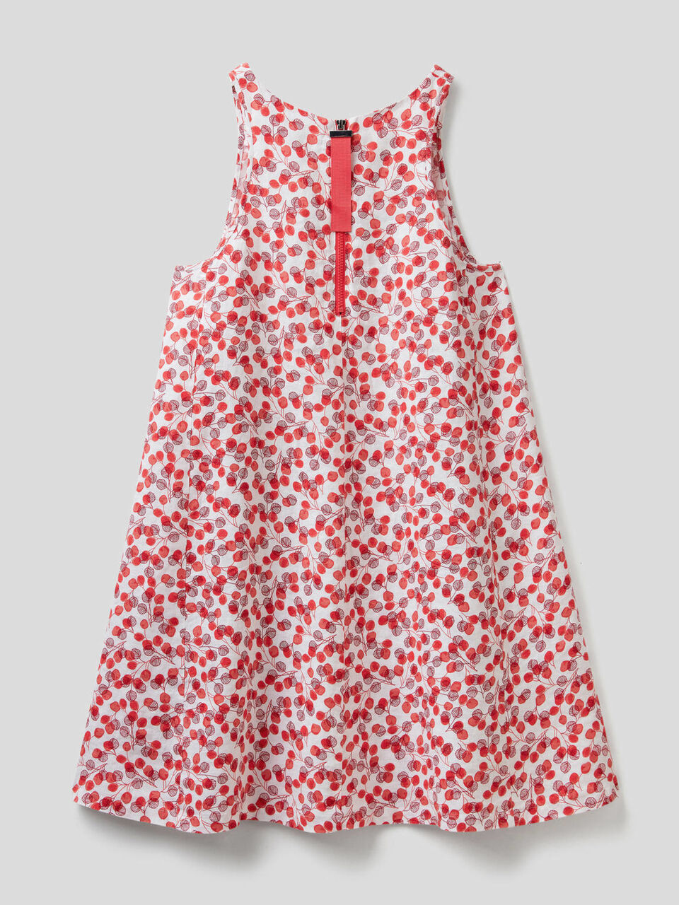 Dress in pattern print 100% linen image number 2