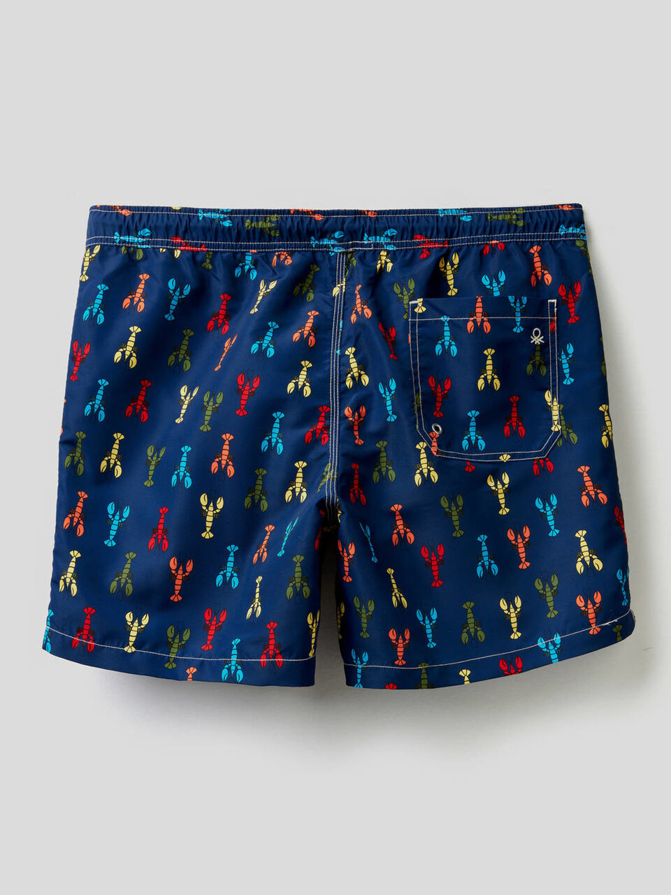 Pattern print swim trunks image number 2