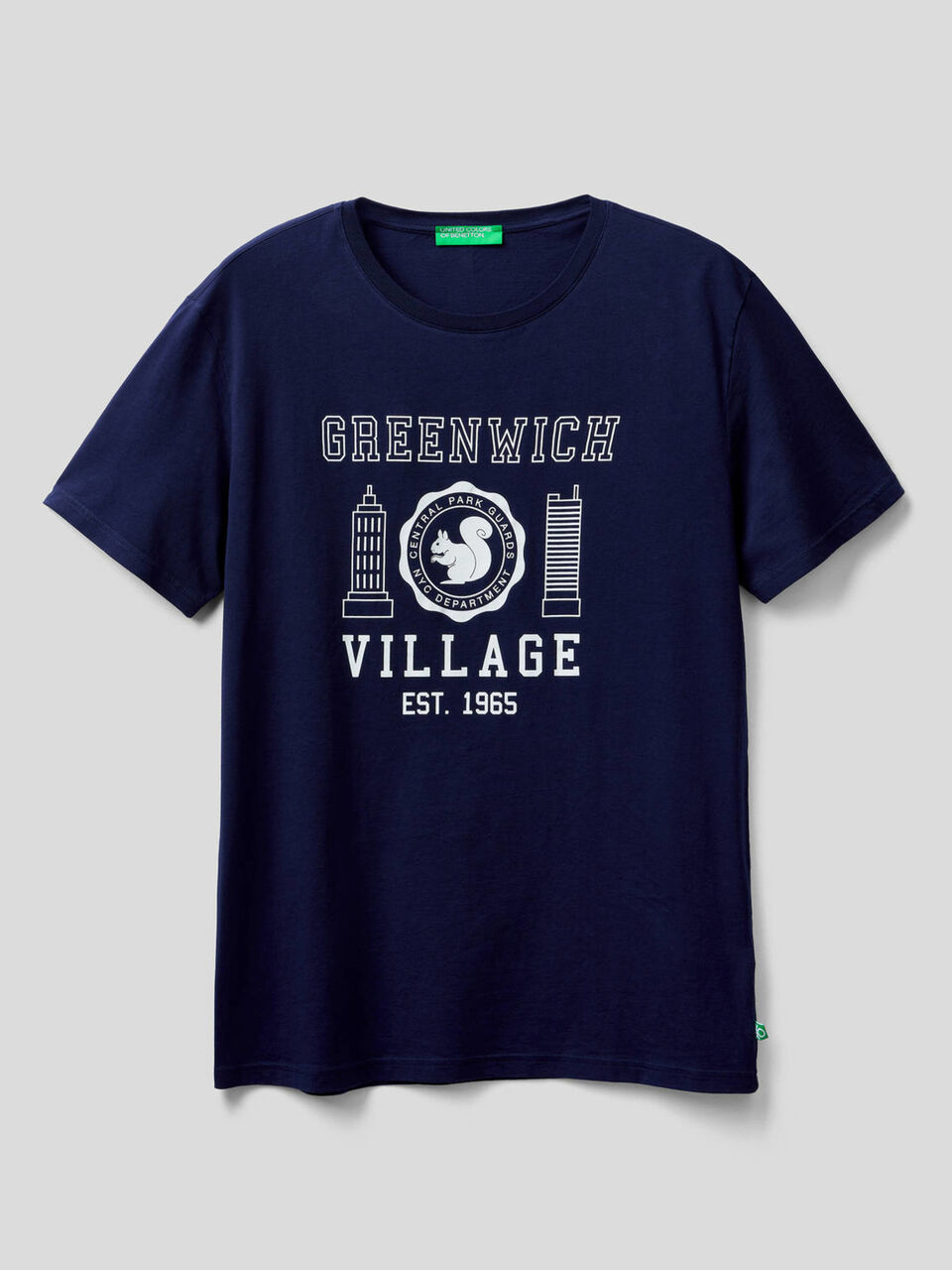 T-shirt with print in 100% organic cotton image number 1