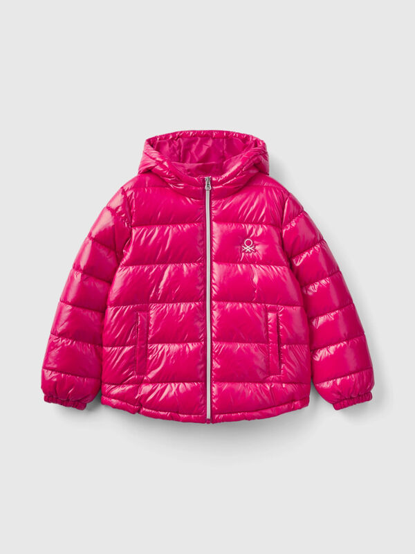 Shiny puffer jacket