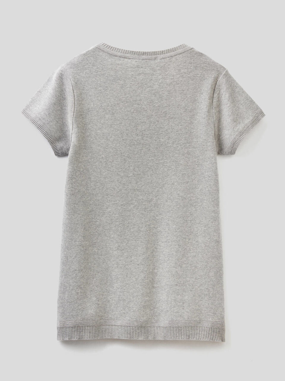 Short sleeve sweater in 100% cotton image number 2