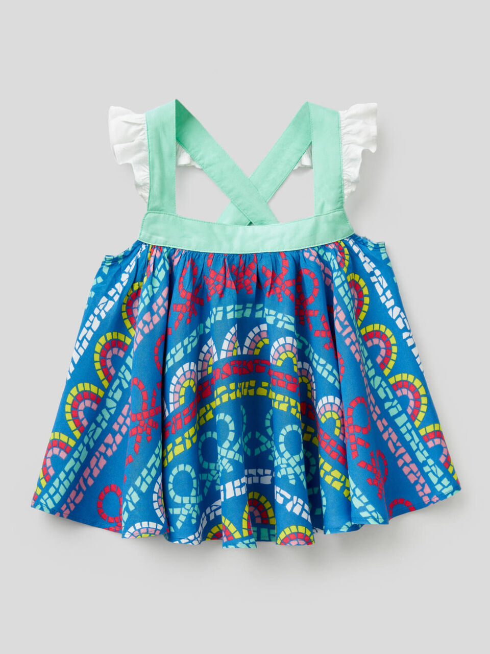 Flowy top with pattern print image number 1