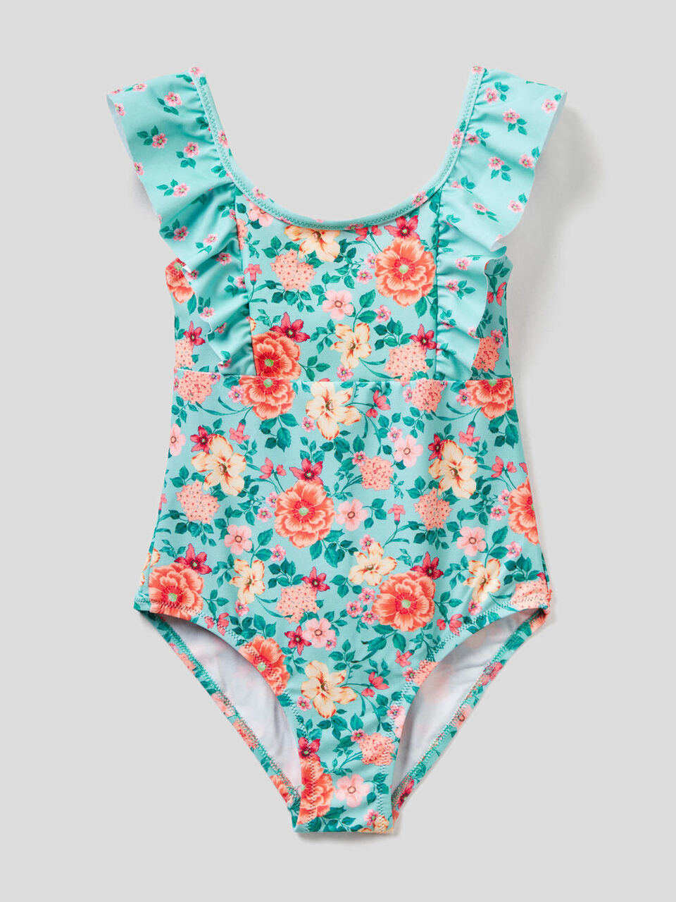 One-piece floral print swimsuit image number 1