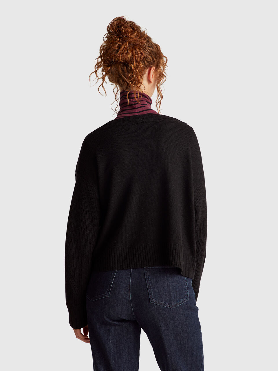 V NECK SWEATER L/S Women image number null