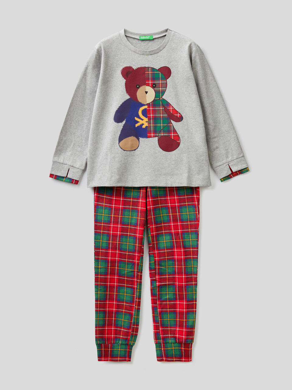 Teddy bear pyjamas in warm cotton