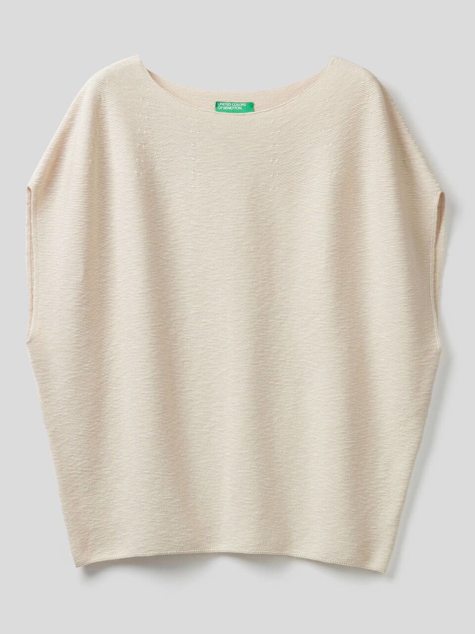 100% cotton short sleeve sweater image number 1