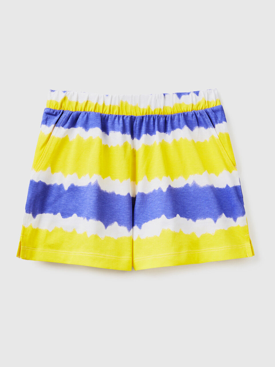 Tie-dye shorts in pure cotton